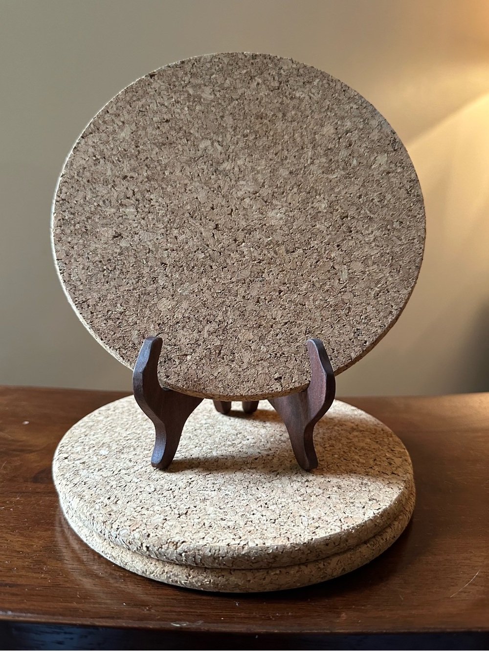Set of three cork trivets • like new